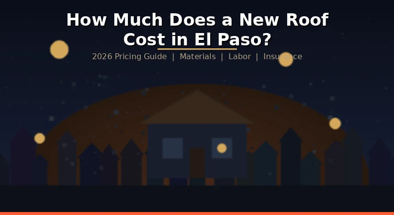 Roof replacement cost breakdown for El Paso homes in 2026 with pricing by material type